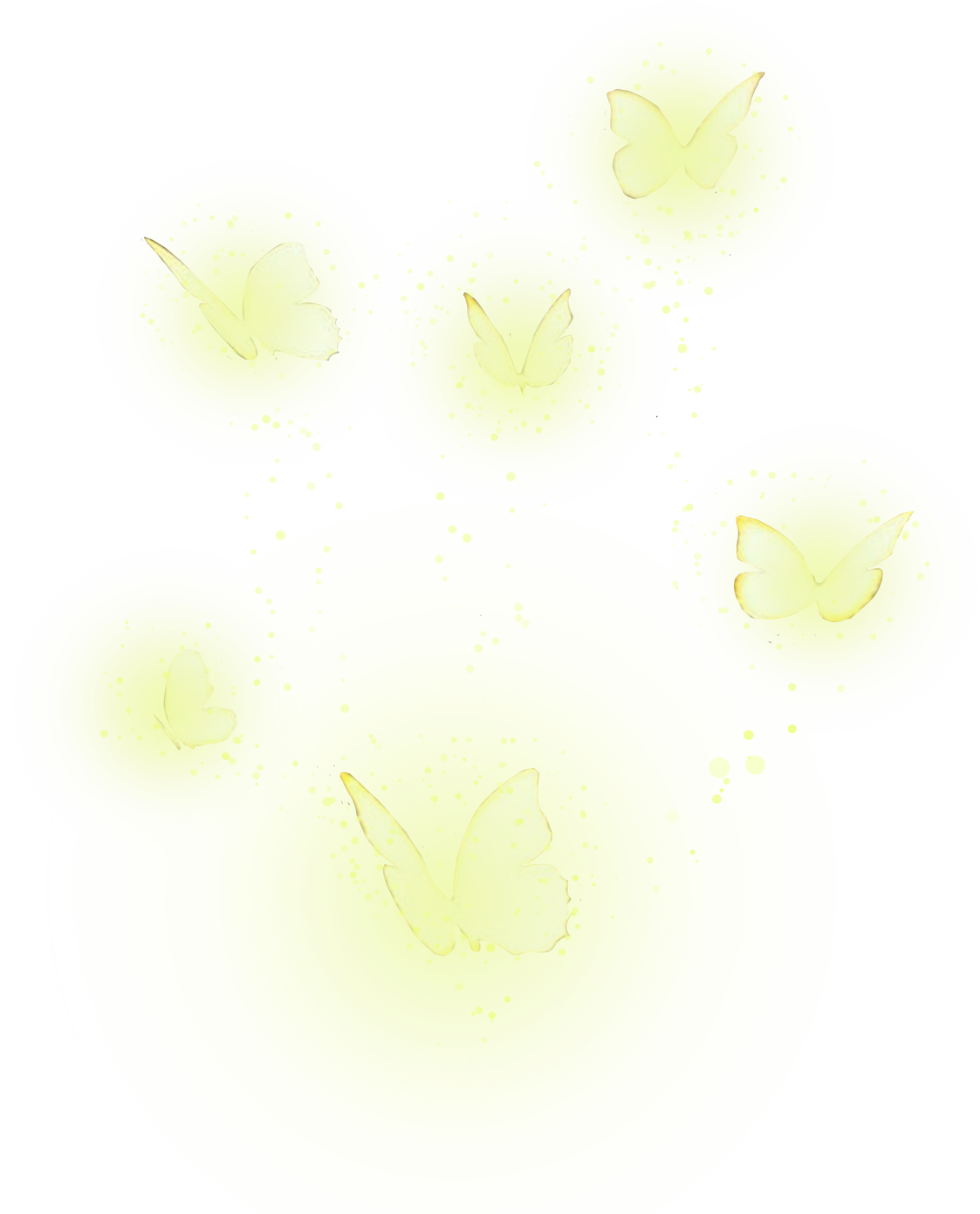 Glow effect butterflies