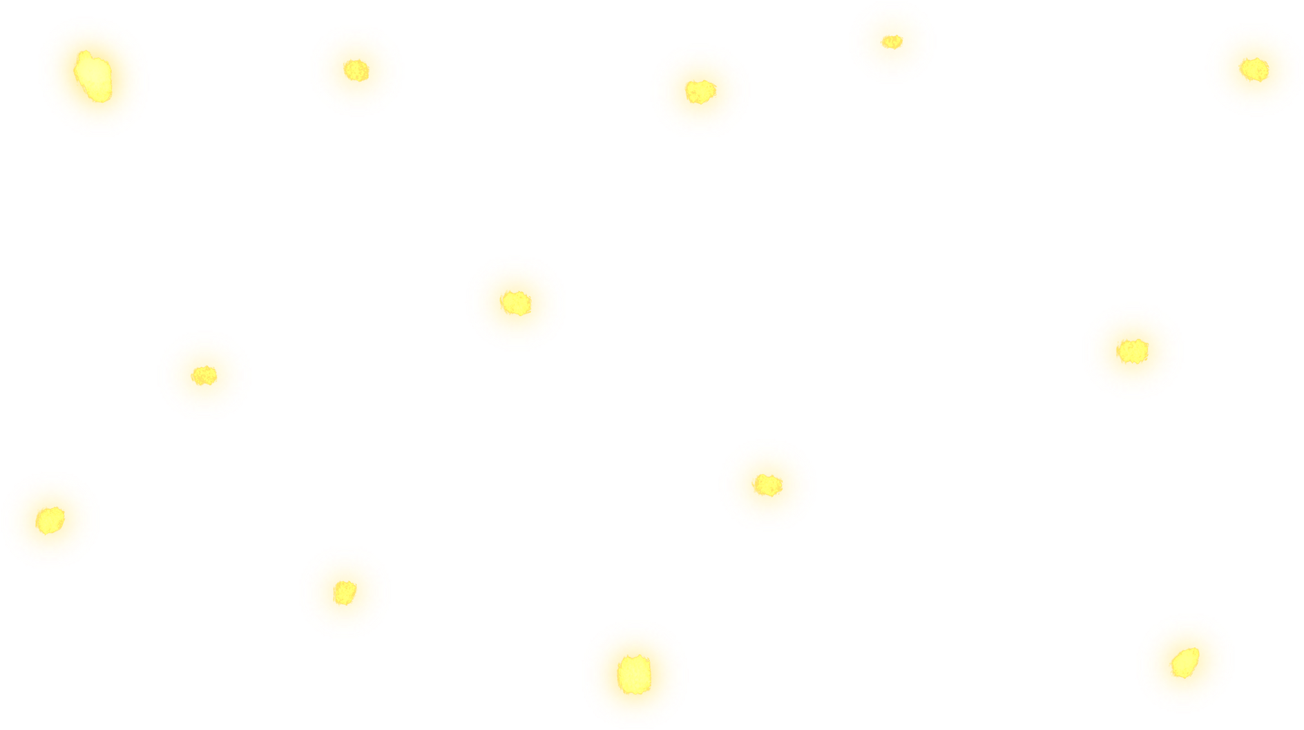 Glowing Yellow Particles Illustration