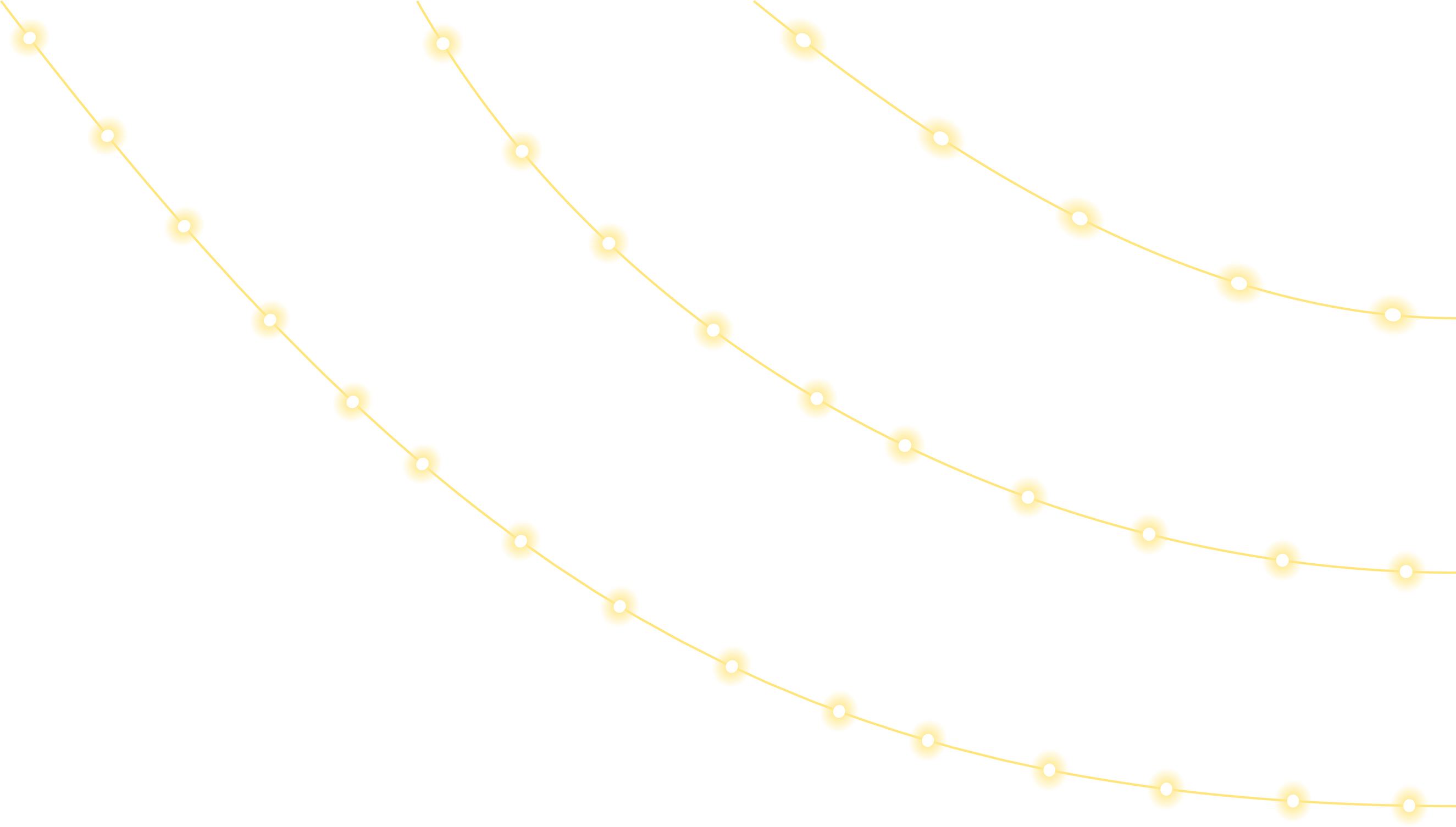 Glowing Christmas Lights Illustration